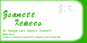 zsanett kepecs business card